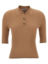 Prada Beige Cotton Polo Shirt