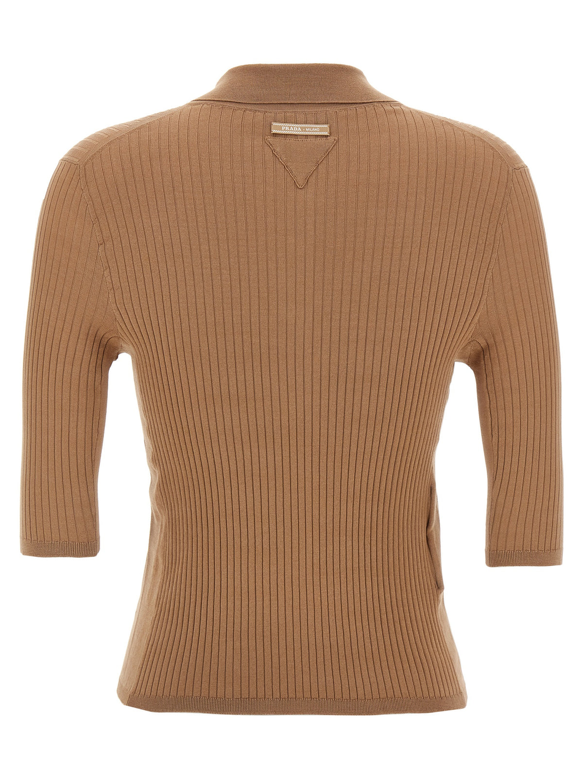 Prada Beige Cotton Polo Shirt