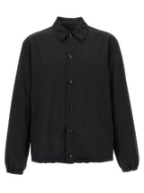 Prada Black Virgin Wool Full-Length Jacket