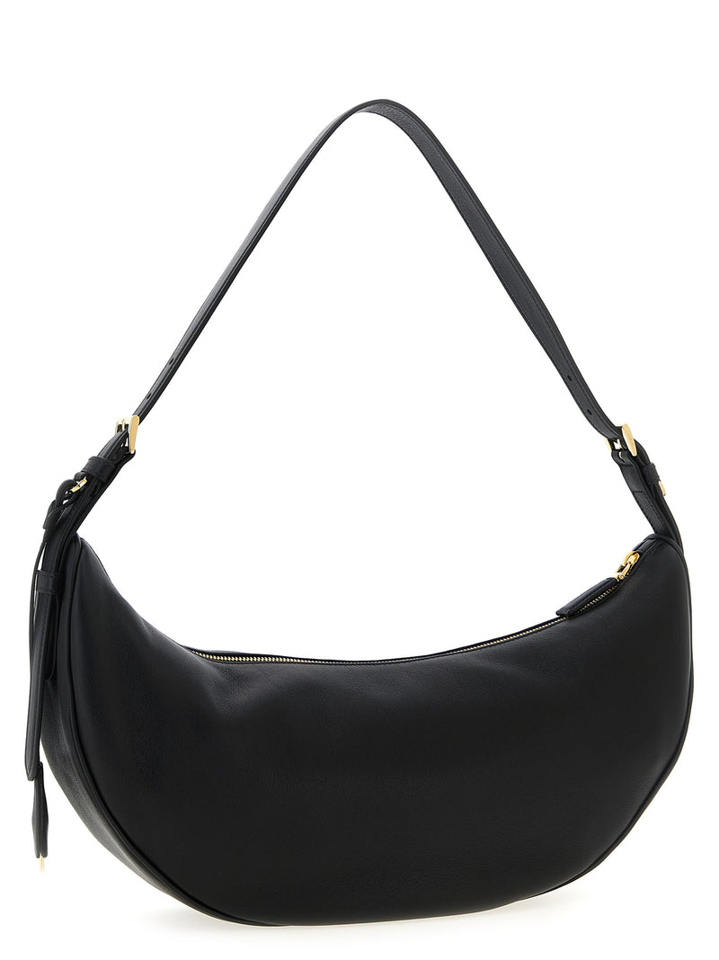 Prada Demi-lune Black Calfskin Shoulder Bag
