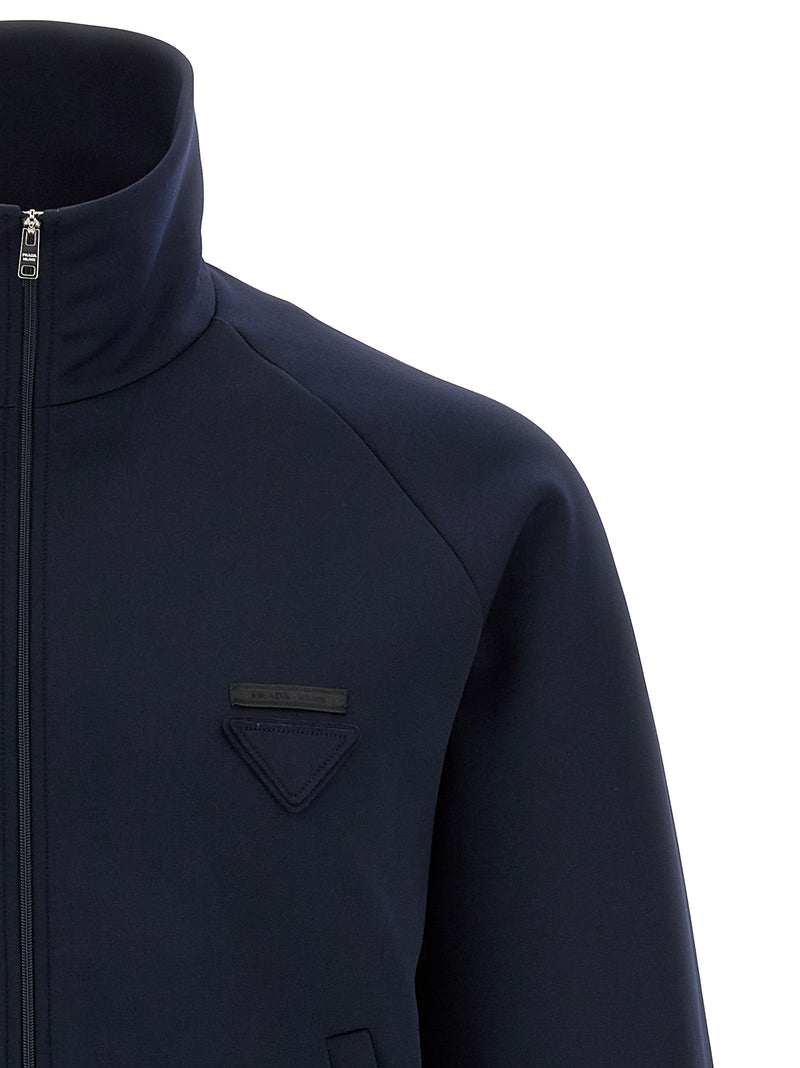 Prada Blue Polyester Sweatshirt - Stylish Tech Fabric Design