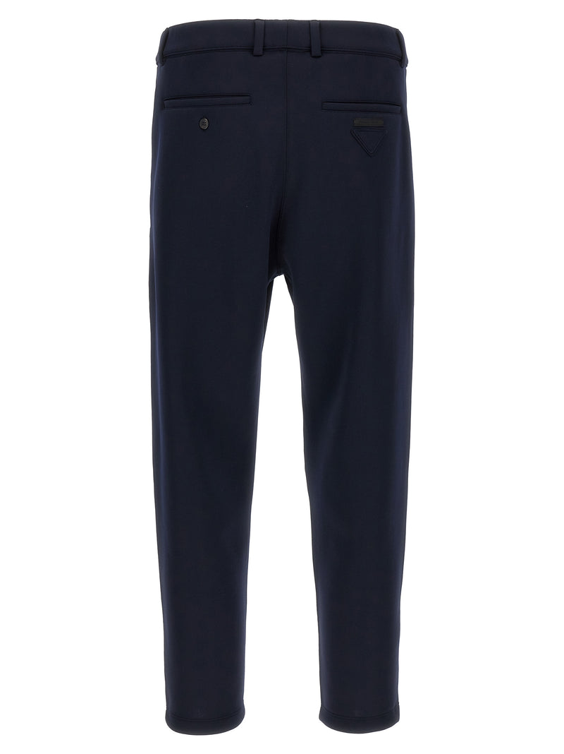 Prada Blue Polyester Casual Pants for Men