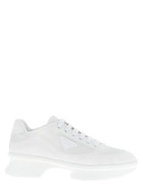 Prada White Polyester Athletic Sneakers