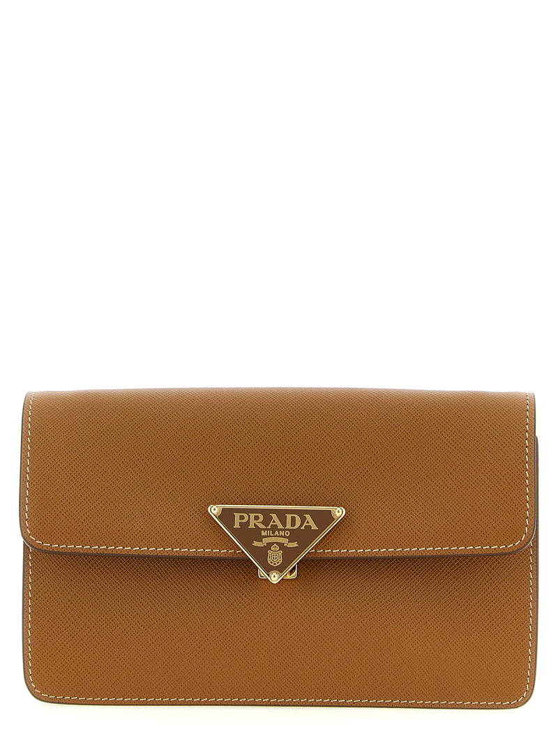 Prada Beige Calfskin Crossbody Bag - Luxury Italian Design