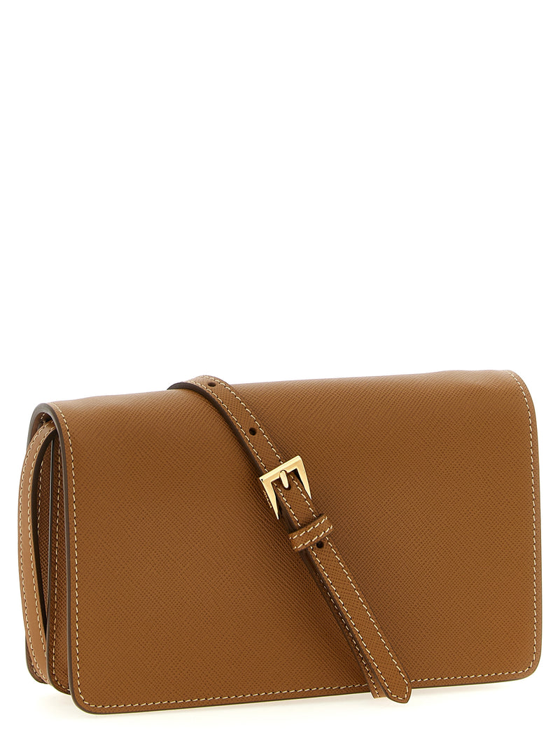 Prada Beige Calfskin Crossbody Bag - Luxury Italian Design