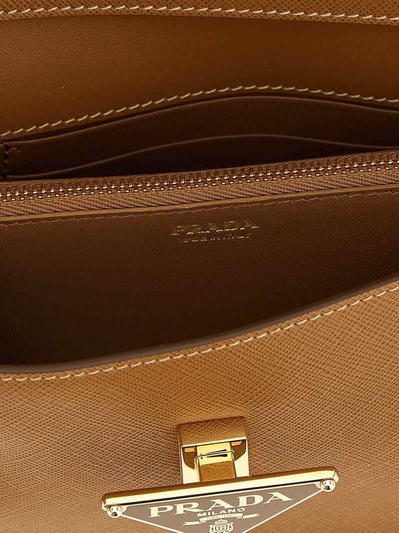 Prada Beige Calfskin Crossbody Bag - Luxury Italian Design