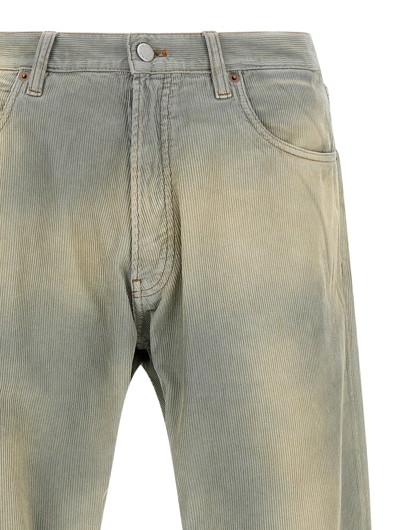Prada Blue Cotton Casual Pants - Effortless Style