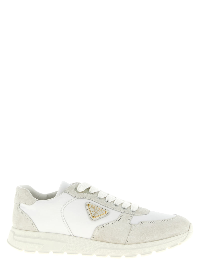 Prada Prax 2.0 White Polyamide Low Top Sneakers for Women