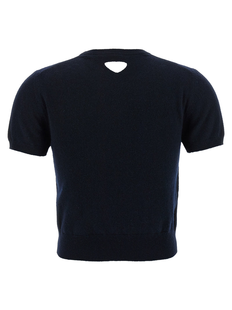 Prada Blue Cashmere Cardigan - Chic & Sophisticated