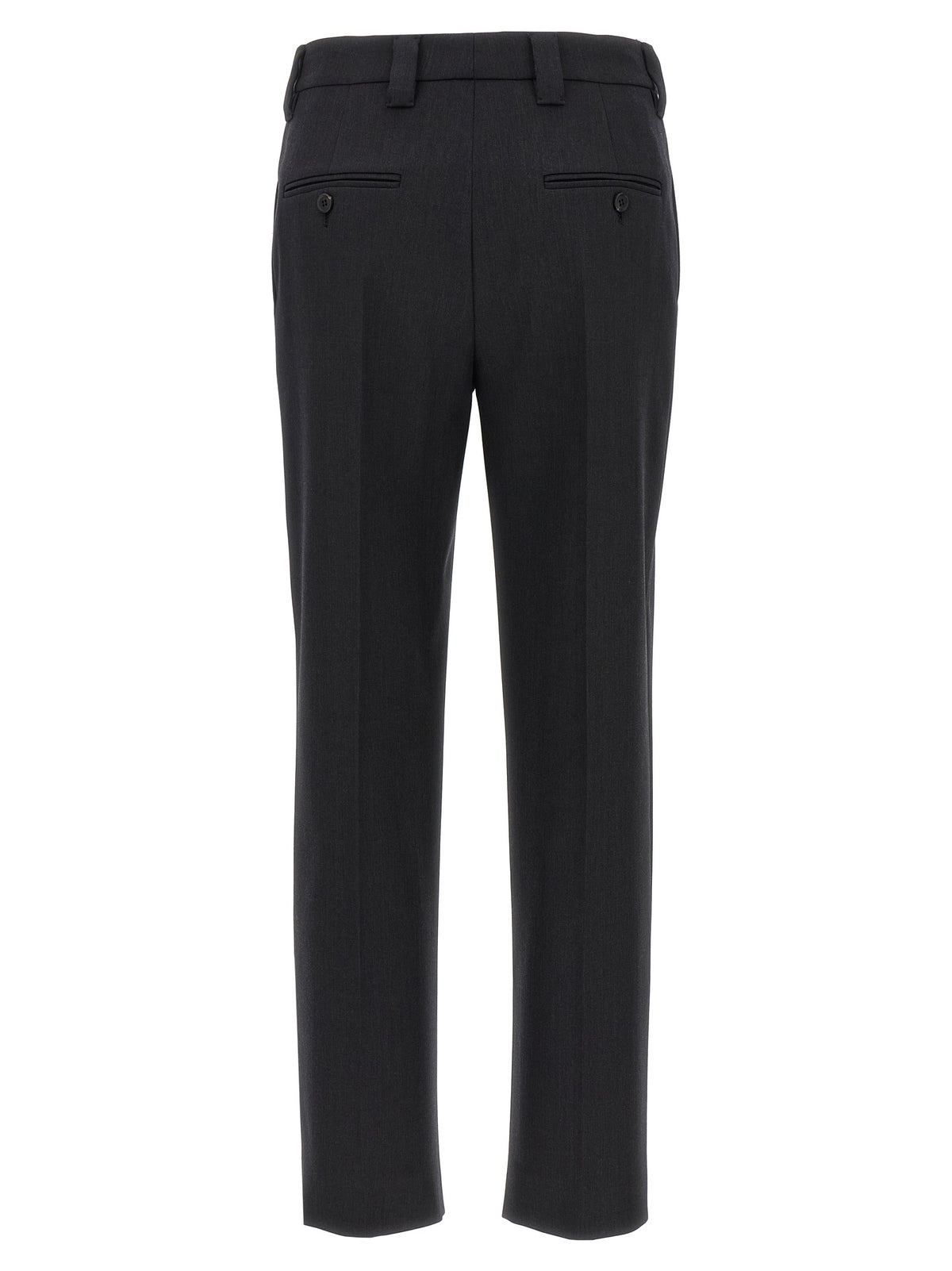 Prada Gray Virgin Wool Dress Pants