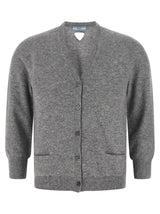 Prada Gray Cashmere Cardigan