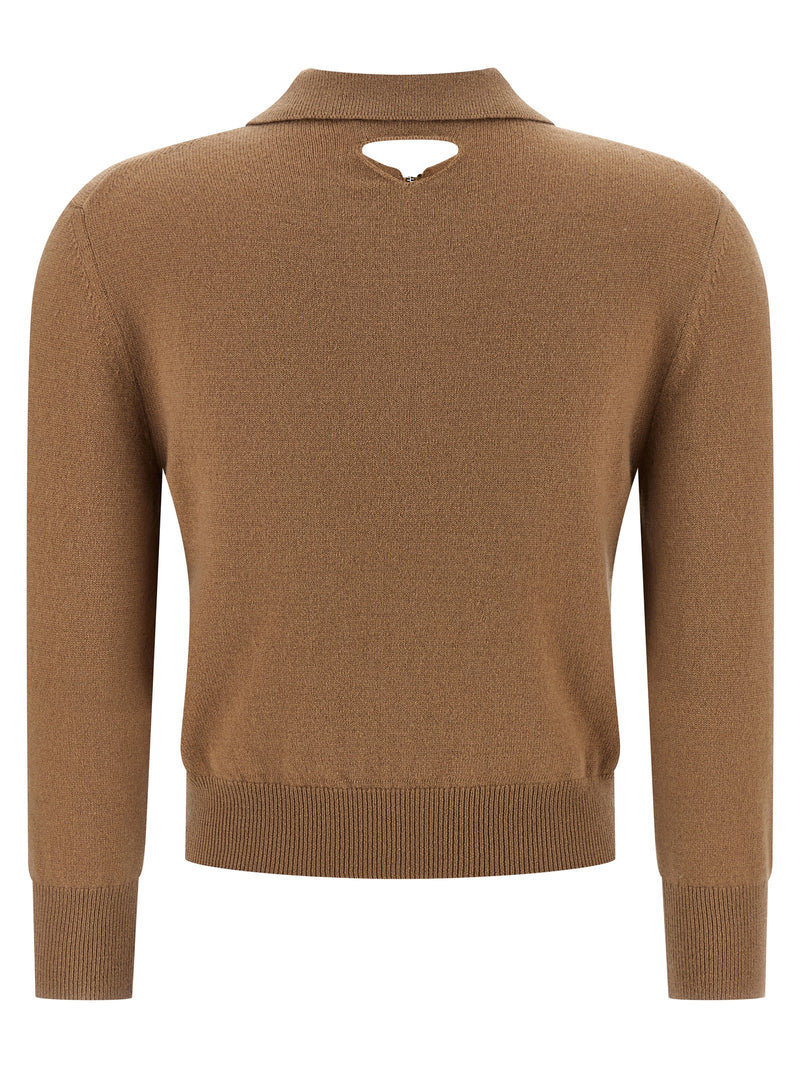 Prada Beige Cashmere Polo Shirt for Women
