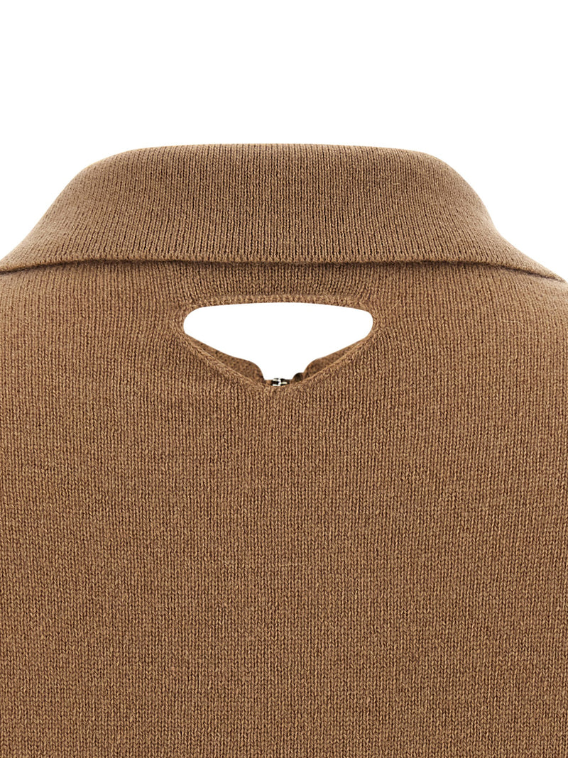 Prada Beige Cashmere Polo Shirt for Women