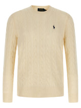 Polo Ralph Lauren White Wool Cardigan