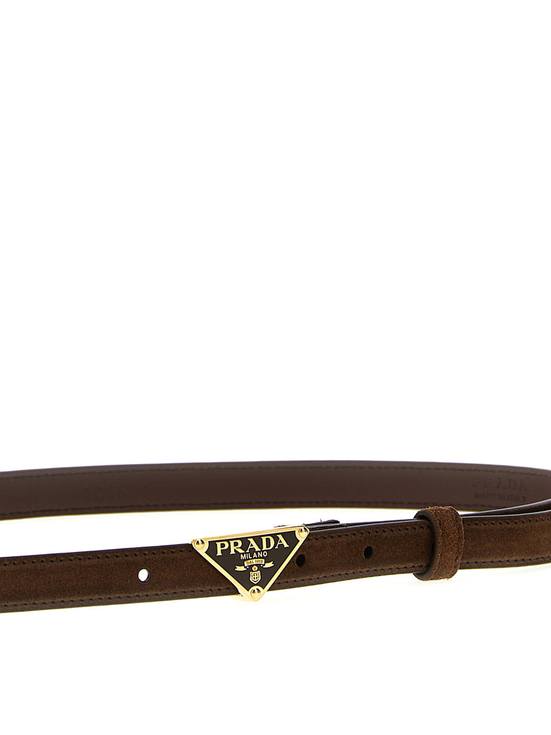 Prada Brown Calfskin Regular Belt - Luxury Fashion Accessory