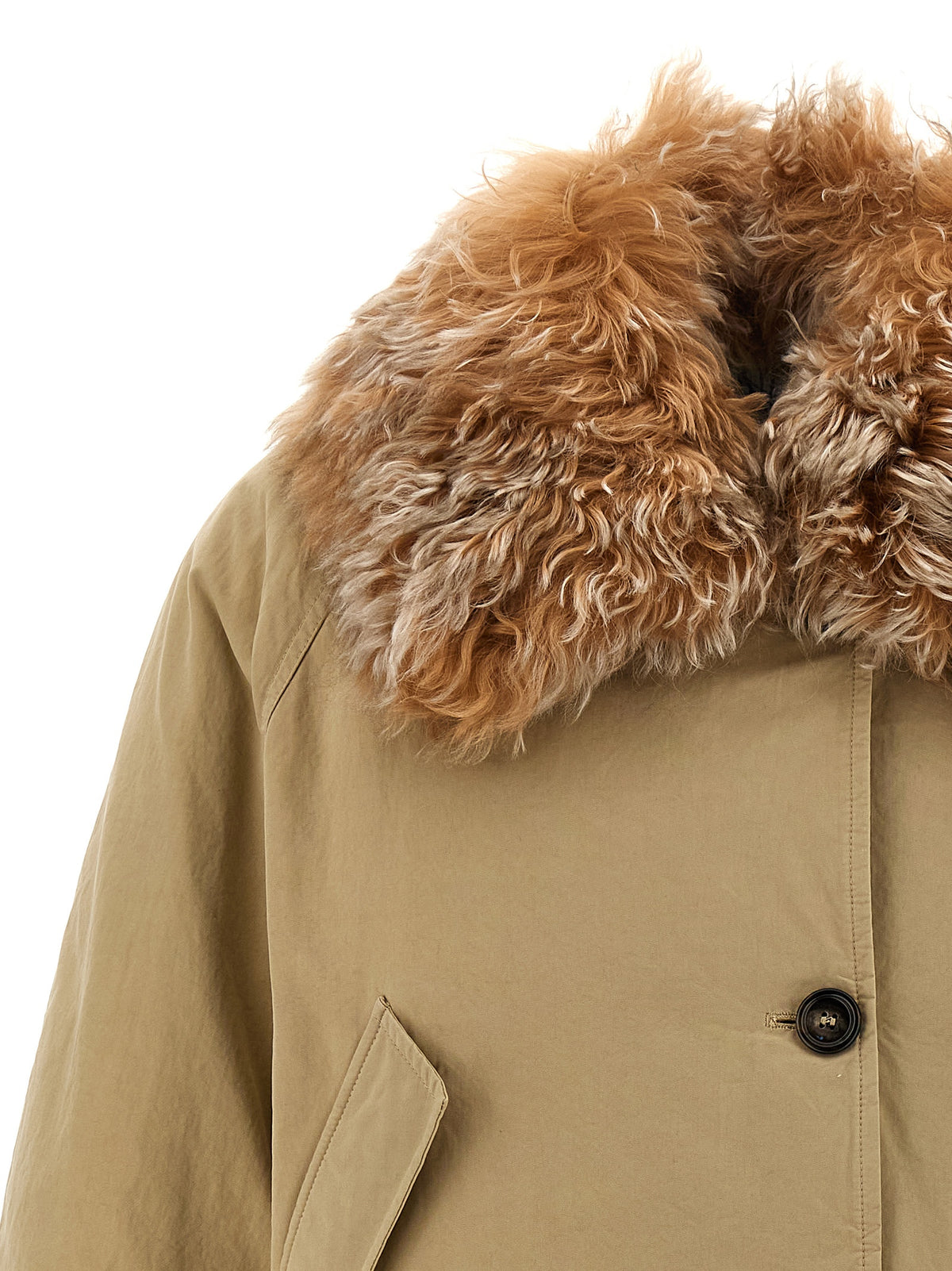 Prada Beige Cotton Full-Length Jacket