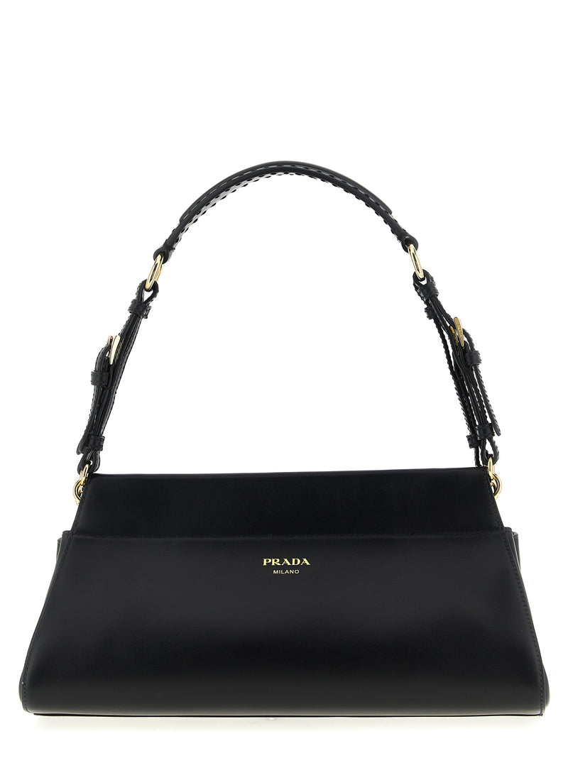 Prada Black Calfskin Shoulder Bag - Luxury Fashion Accessory