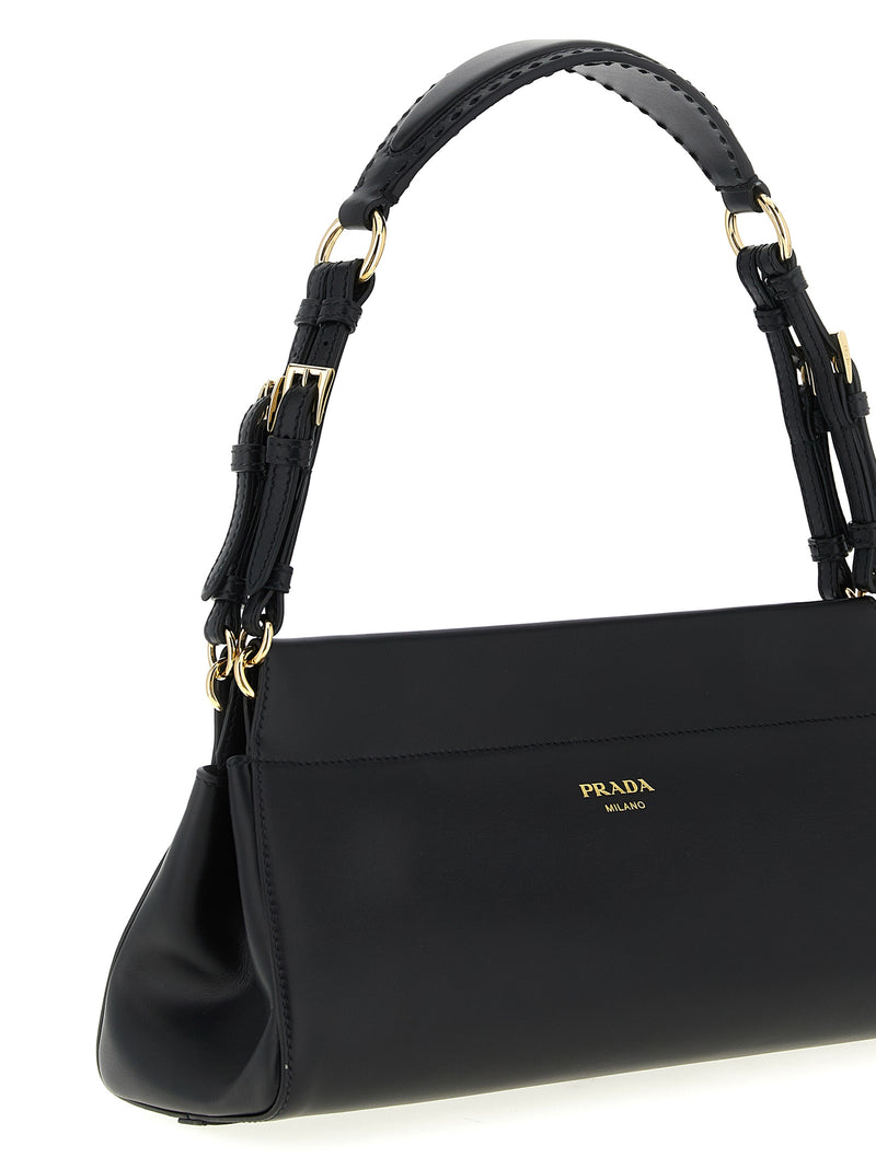 Prada Black Calfskin Shoulder Bag - Luxury Fashion Accessory