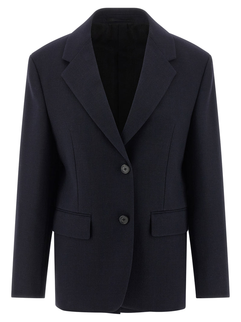 Prada Blue Virgin Wool Blazer - Chic & Timeless Elegance
