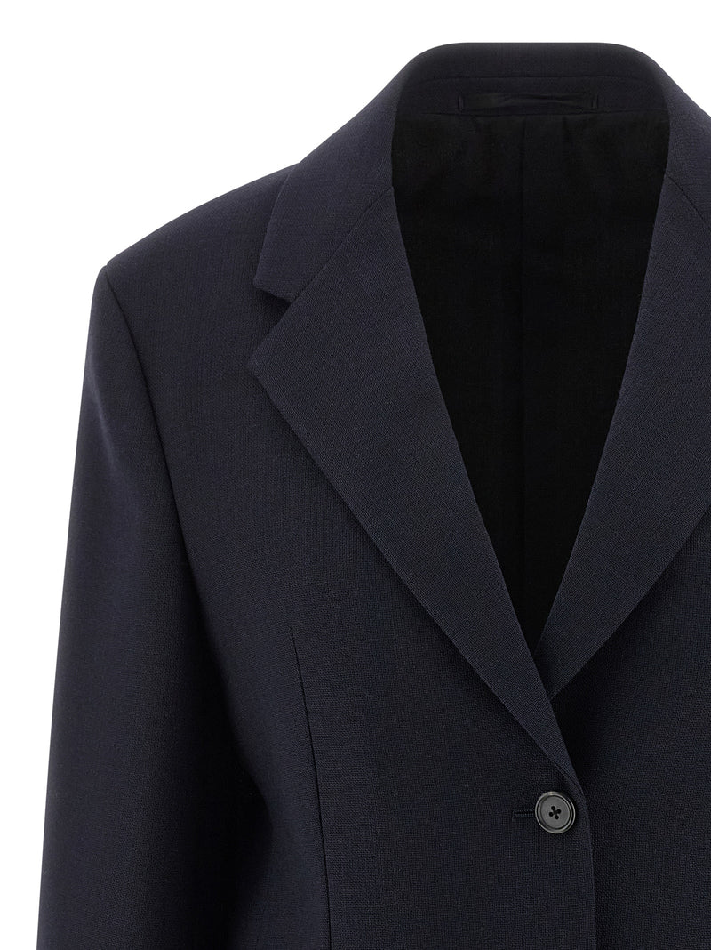 Prada Blue Virgin Wool Blazer - Chic & Timeless Elegance