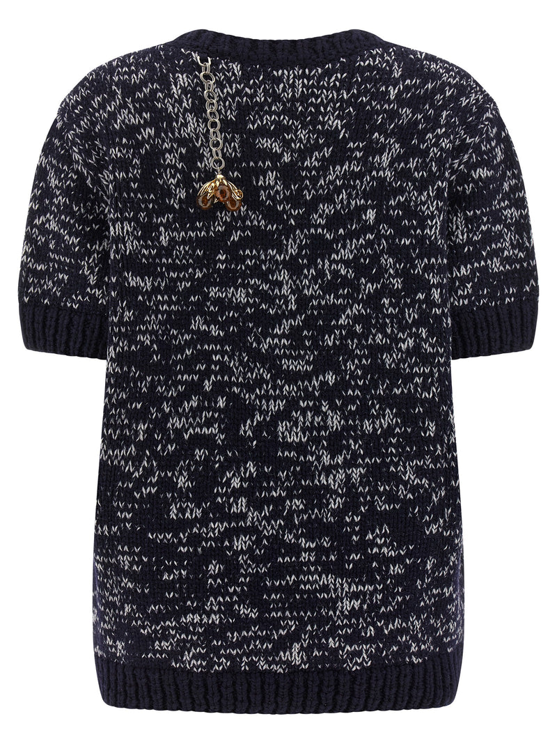 Prada Multicolor Virgin Wool Cardigan for Women