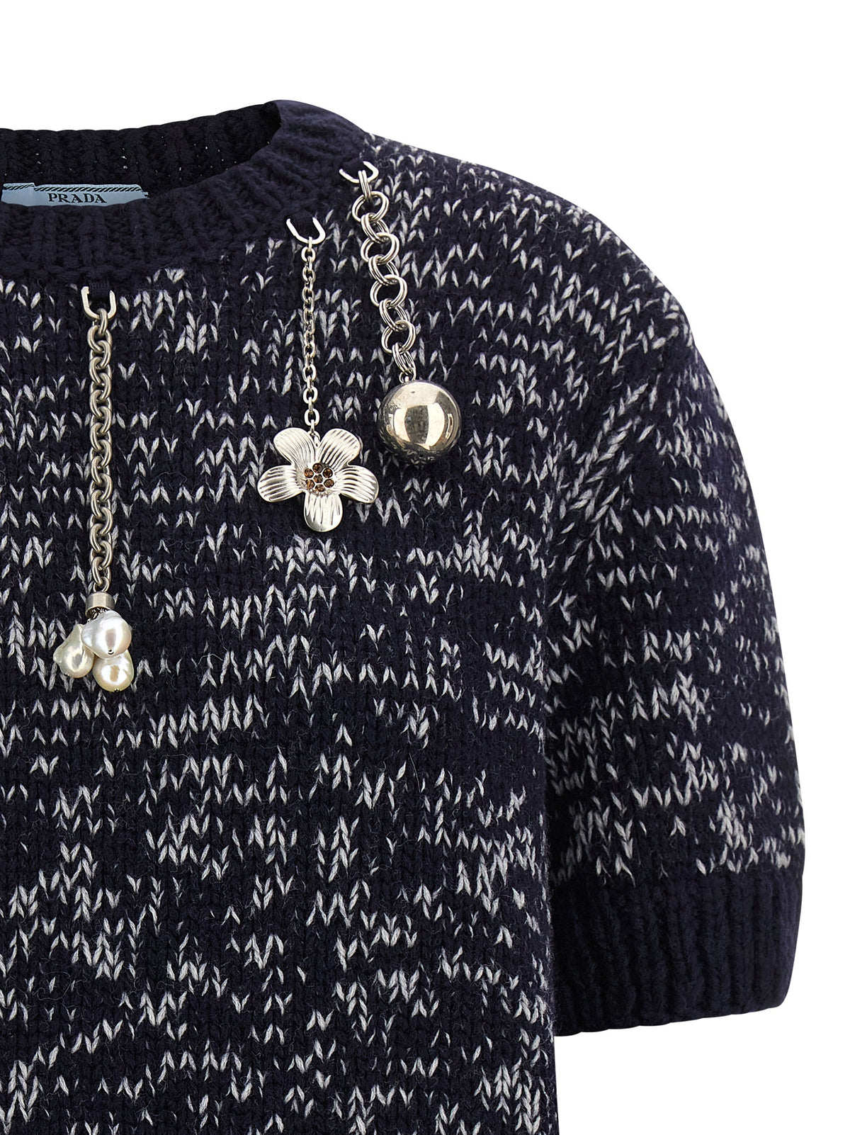 Prada Multicolor Virgin Wool Cardigan