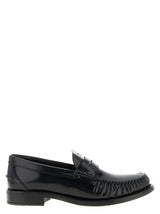 Prada Black Calfskin Slip-On Loafers