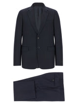 Prada Blue Virgin Wool Two-Piece Suit