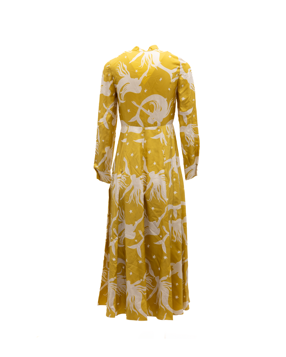 Valentino Garavani Yellow Silk Dress