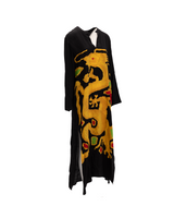 Valentino Garavani Dragon Embroidery Gown Dress in Black and Yellow