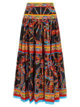 Dolce & Gabbana Multicolor Cotton Mini Skirt