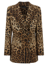 Dolce & Gabbana Brown Wool Blazer