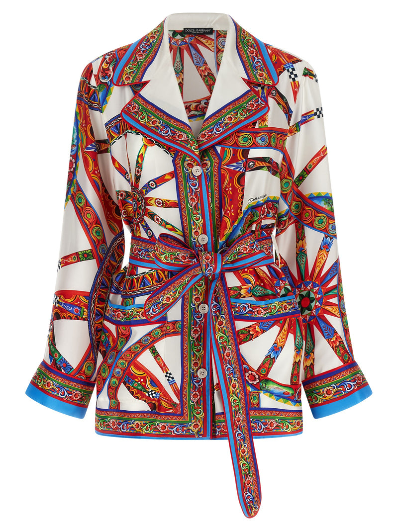 Dolce & Gabbana Multicolor Silk Blouse - Vanity Collection