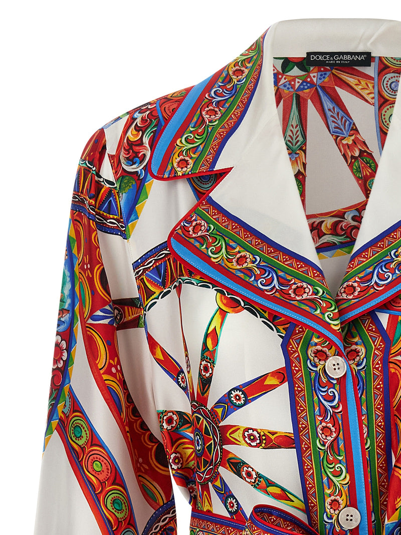 Dolce & Gabbana Multicolor Silk Blouse - Vanity Collection