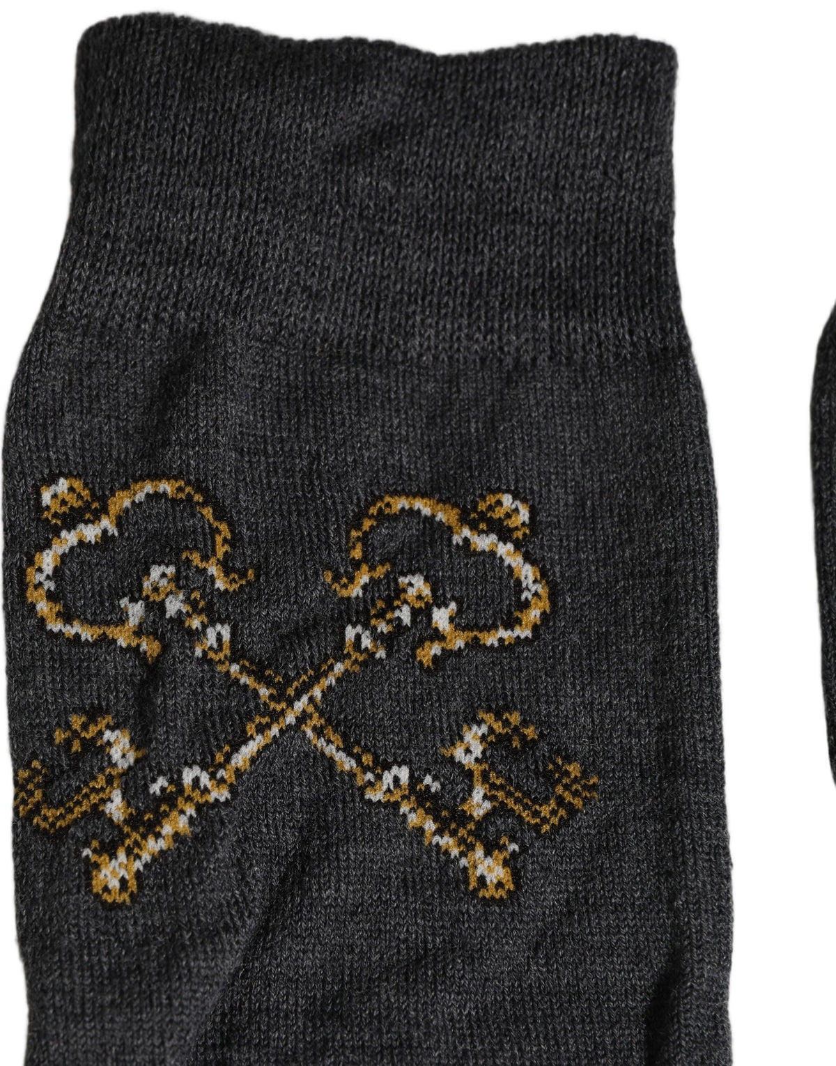 Dolce & Gabbana Dark Gray Knee High Wool Socks