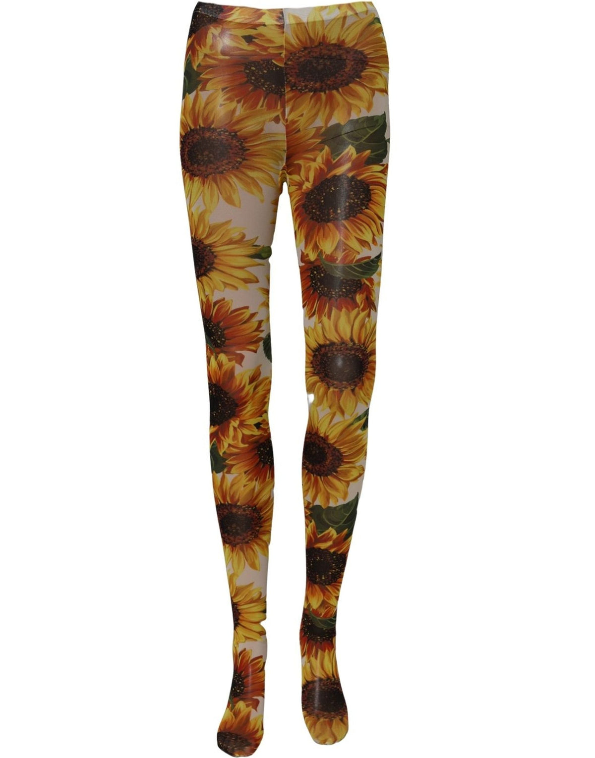 Dolce & Gabbana Multicolor Floral Nylon Tights Stockings Socks