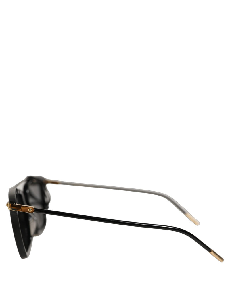 Dolce & Gabbana DG4327F Black Double Bridge Square Sunglasses