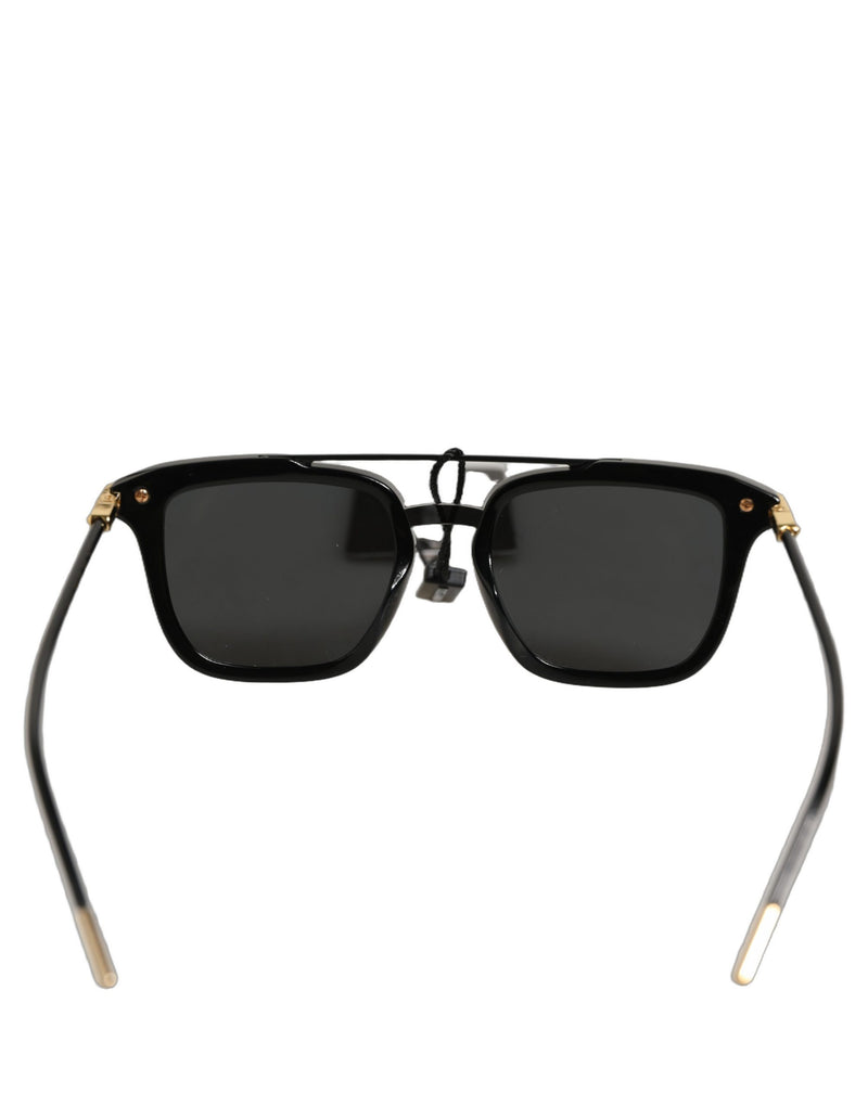 Dolce & Gabbana DG4327F Black Double Bridge Square Sunglasses