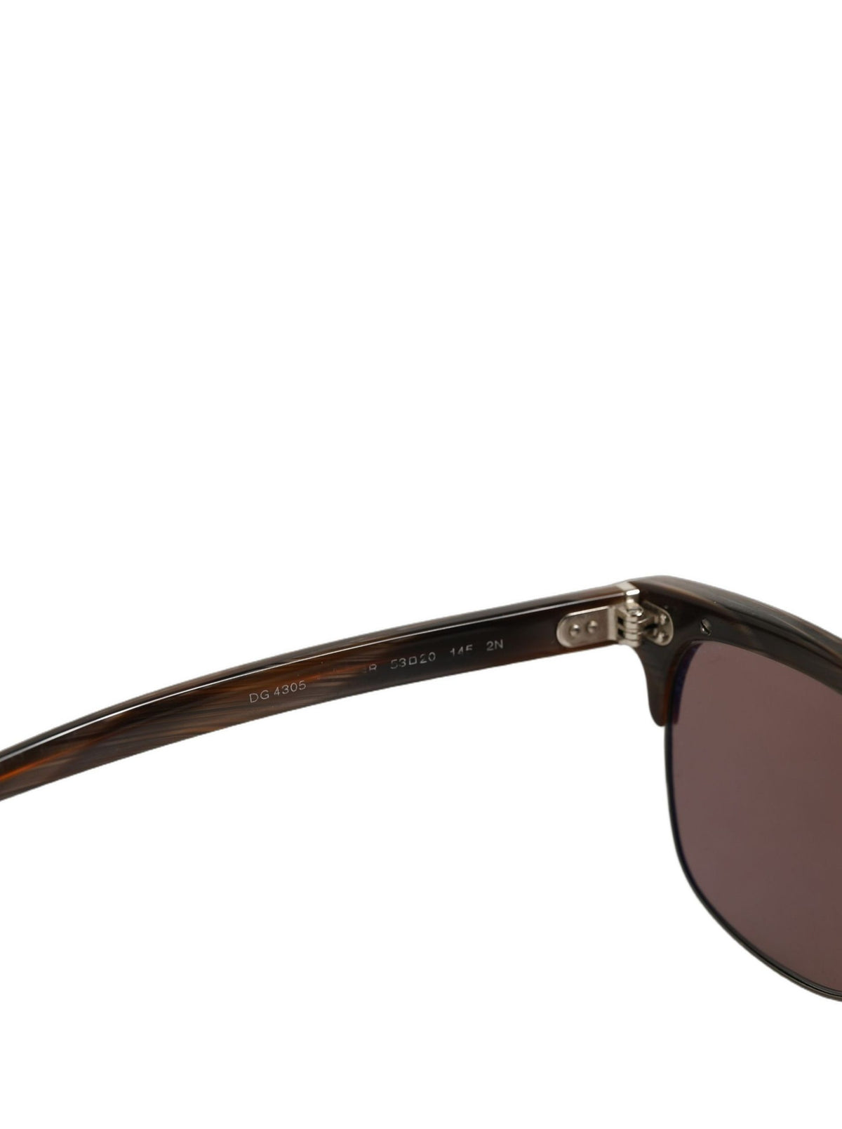 Dolce & Gabbana Brown DG4305 Striped Acetate Frame Eyewear Sunglasses