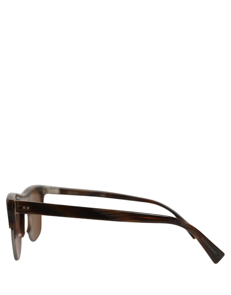 Dolce & Gabbana DG4305 Brown Striped Acetate Sunglasses