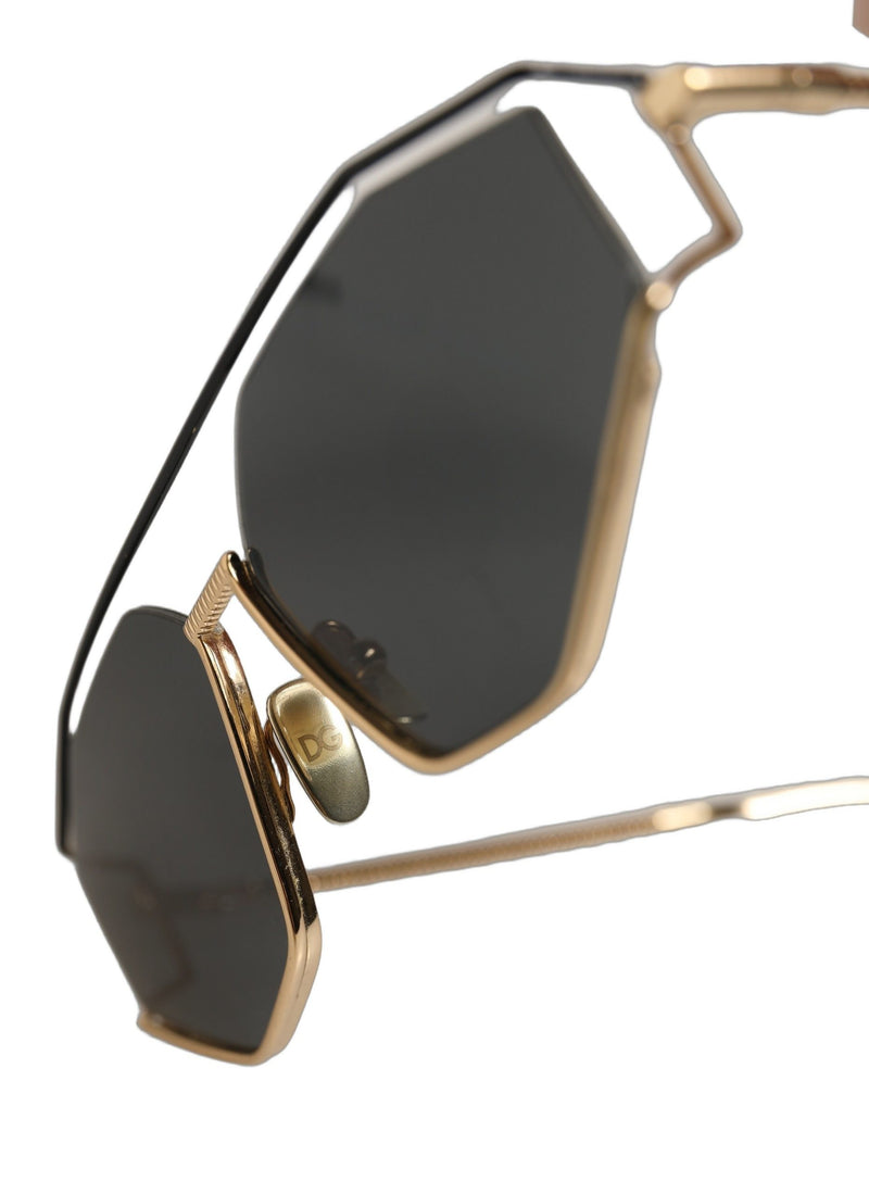 Dolce & Gabbana DG2265 Sartoriale Gold Metal Frame Sunglasses