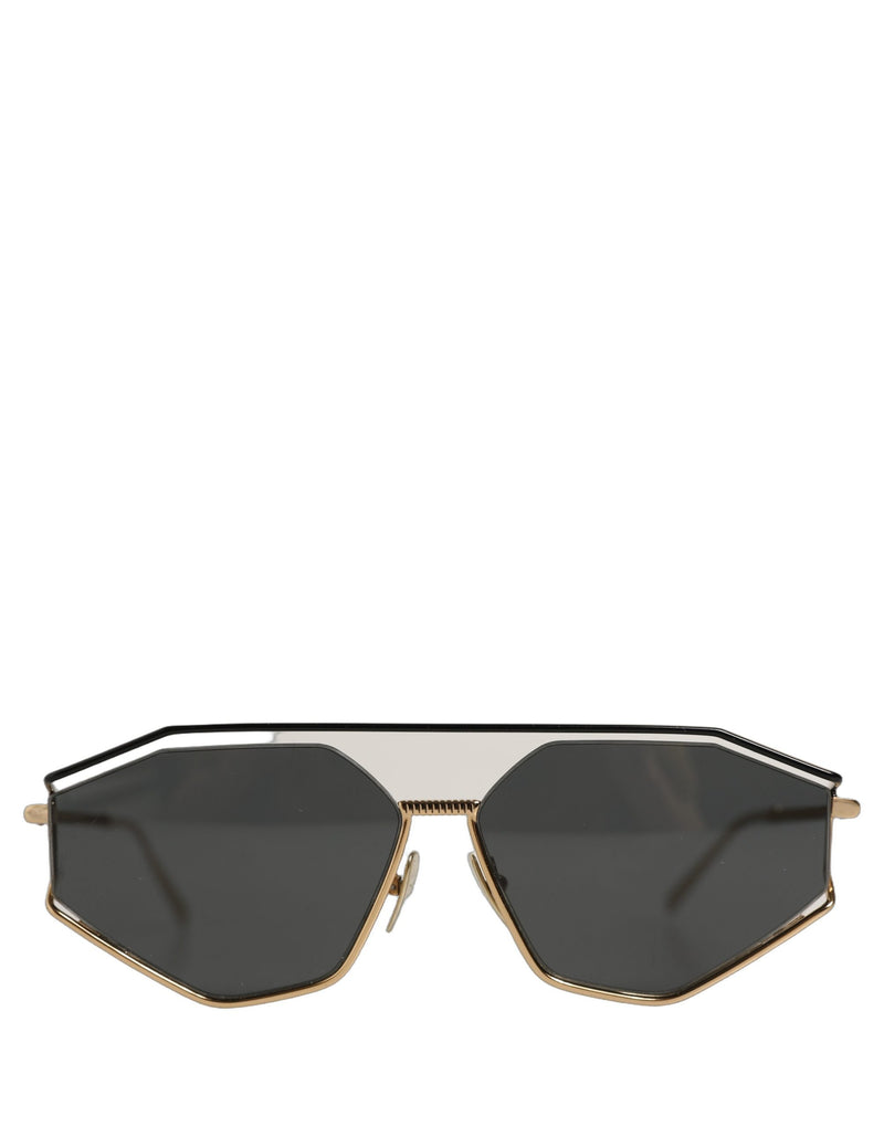 Dolce & Gabbana DG2265 Sartoriale Gold Metal Frame Sunglasses