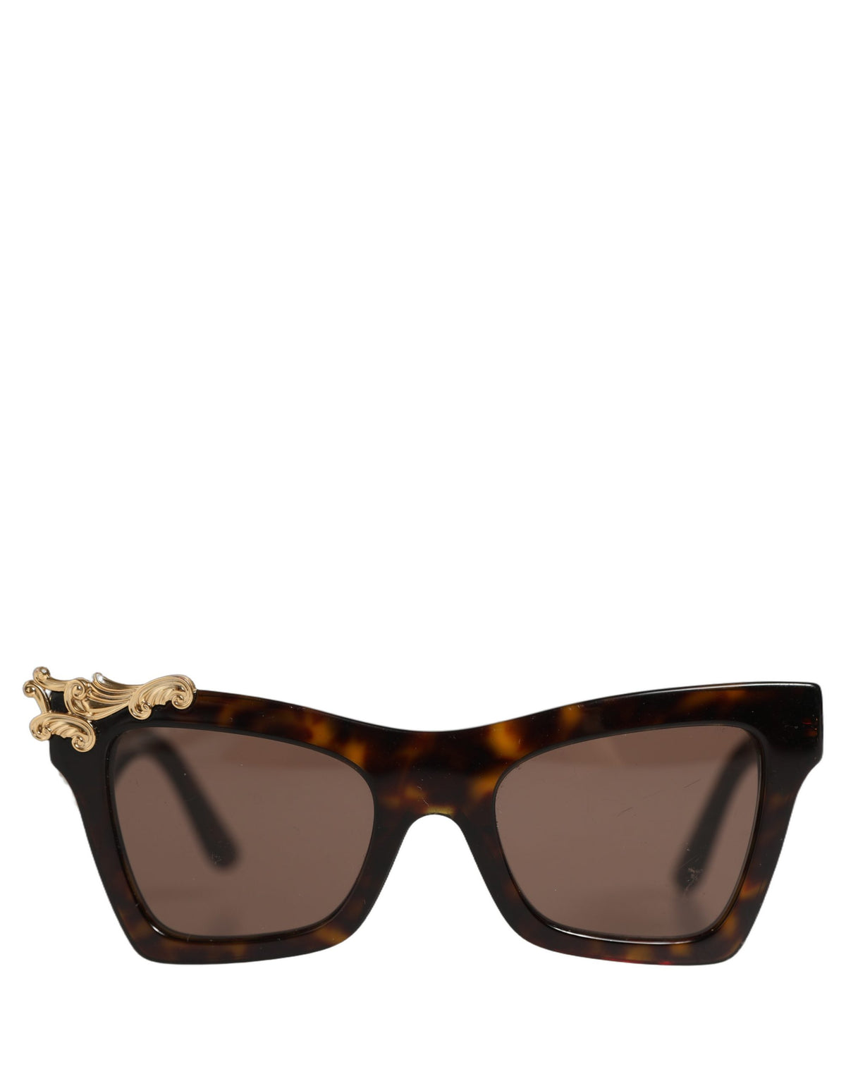 Dolce & Gabbana Brown DG4434 Accent Havana Acetate Frame Sunglasses