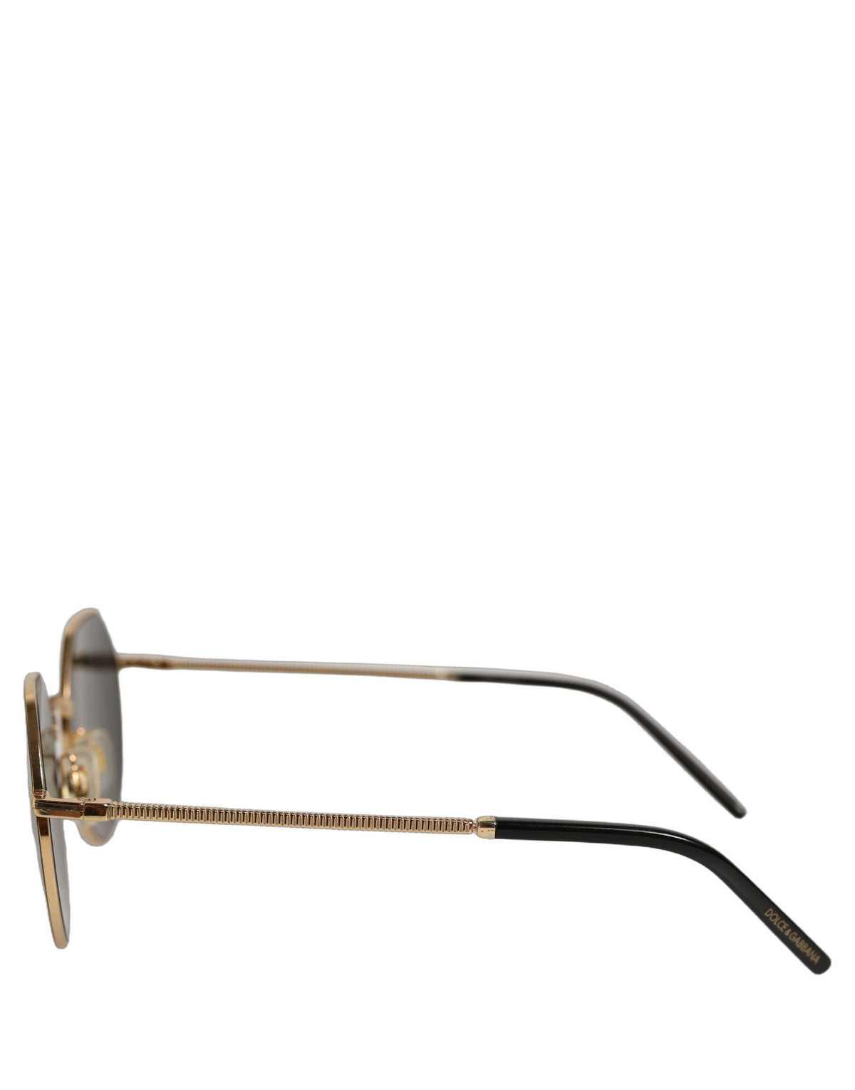Dolce & Gabbana Gold Toned Metal Frame DG2286 Round Eyewear Sunglasses