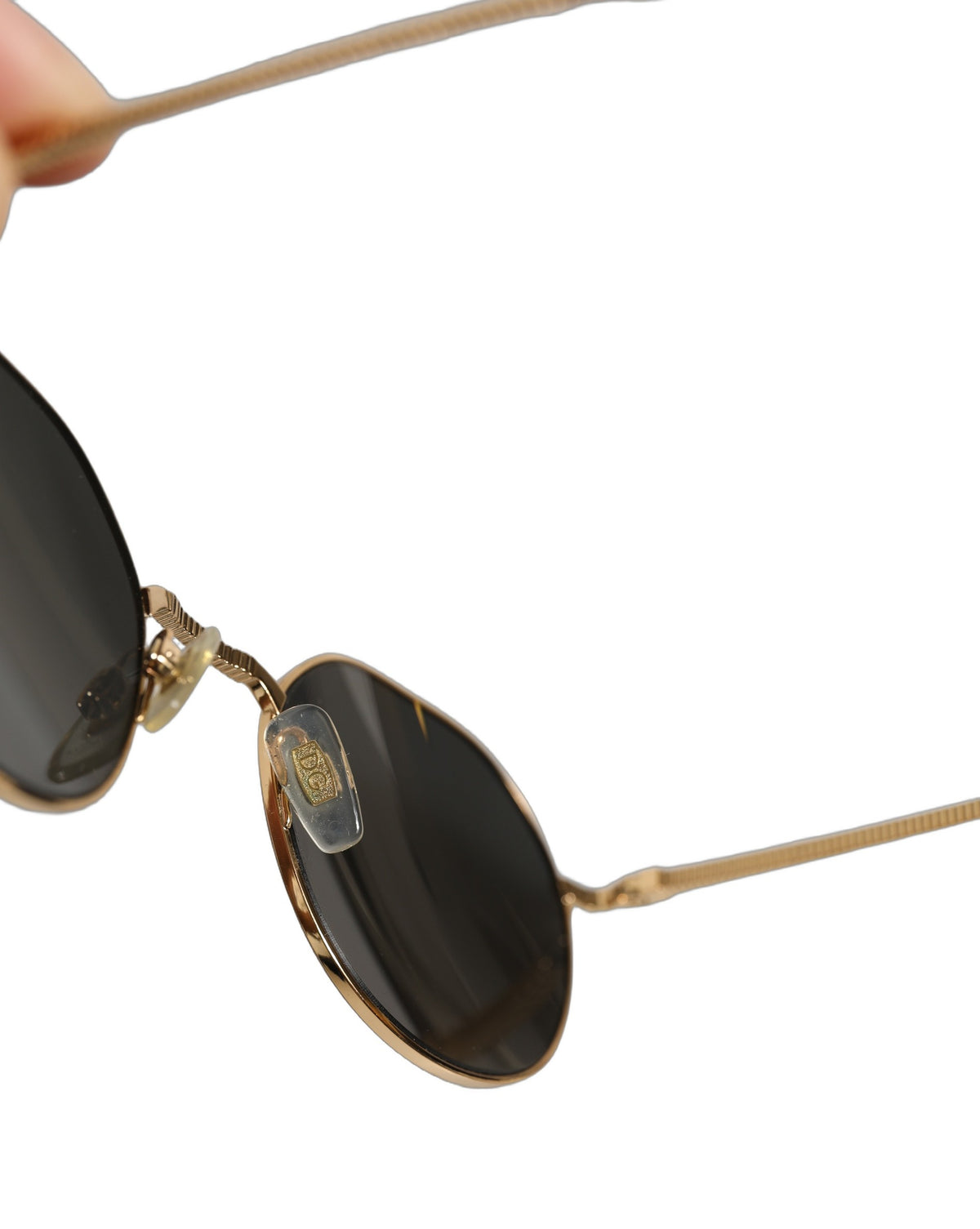 Dolce & Gabbana Gold Toned Metal Frame DG2286 Round Eyewear Sunglasses