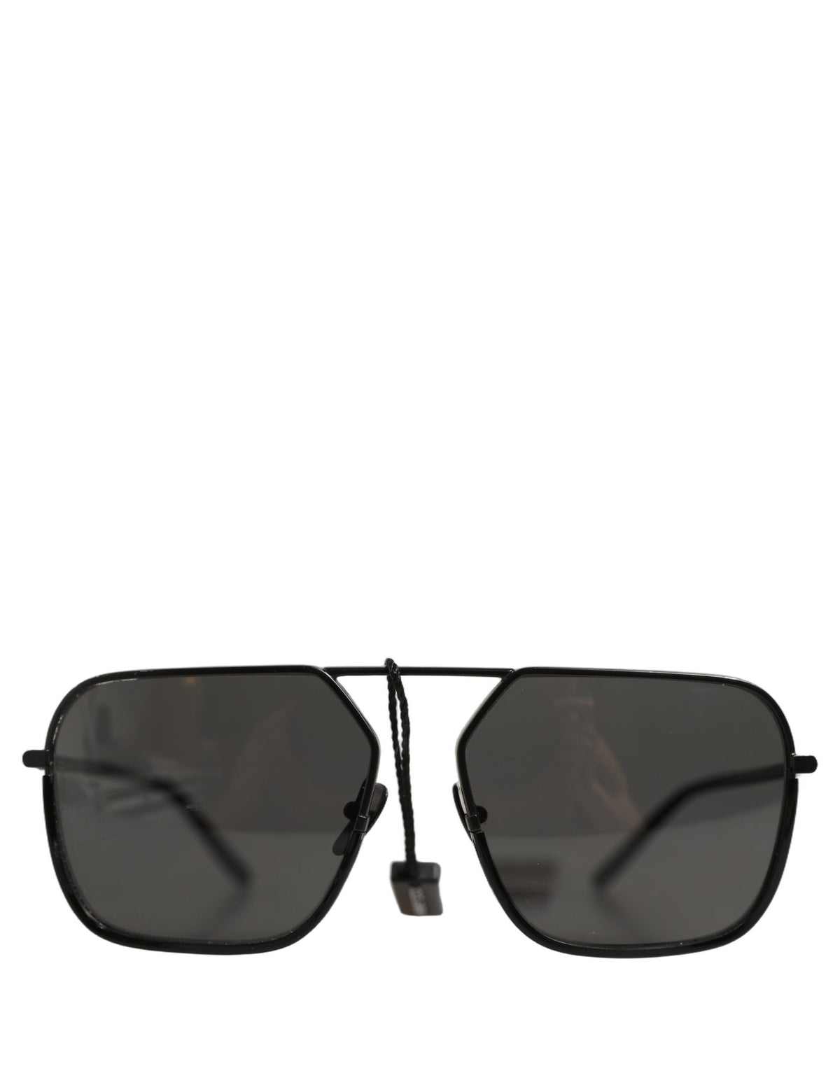 Dolce & Gabbana DG2193J Black Rectangular Metal Frame Sunglasses