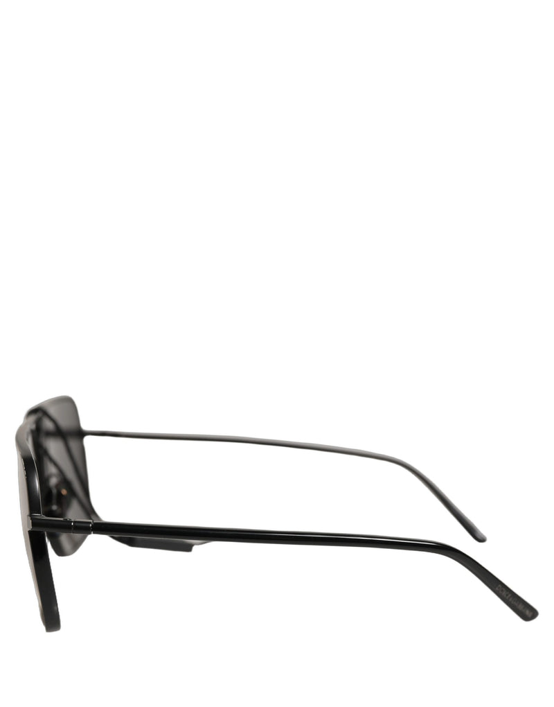 Dolce & Gabbana DG2193J Black Rectangular Metal Frame Sunglasses