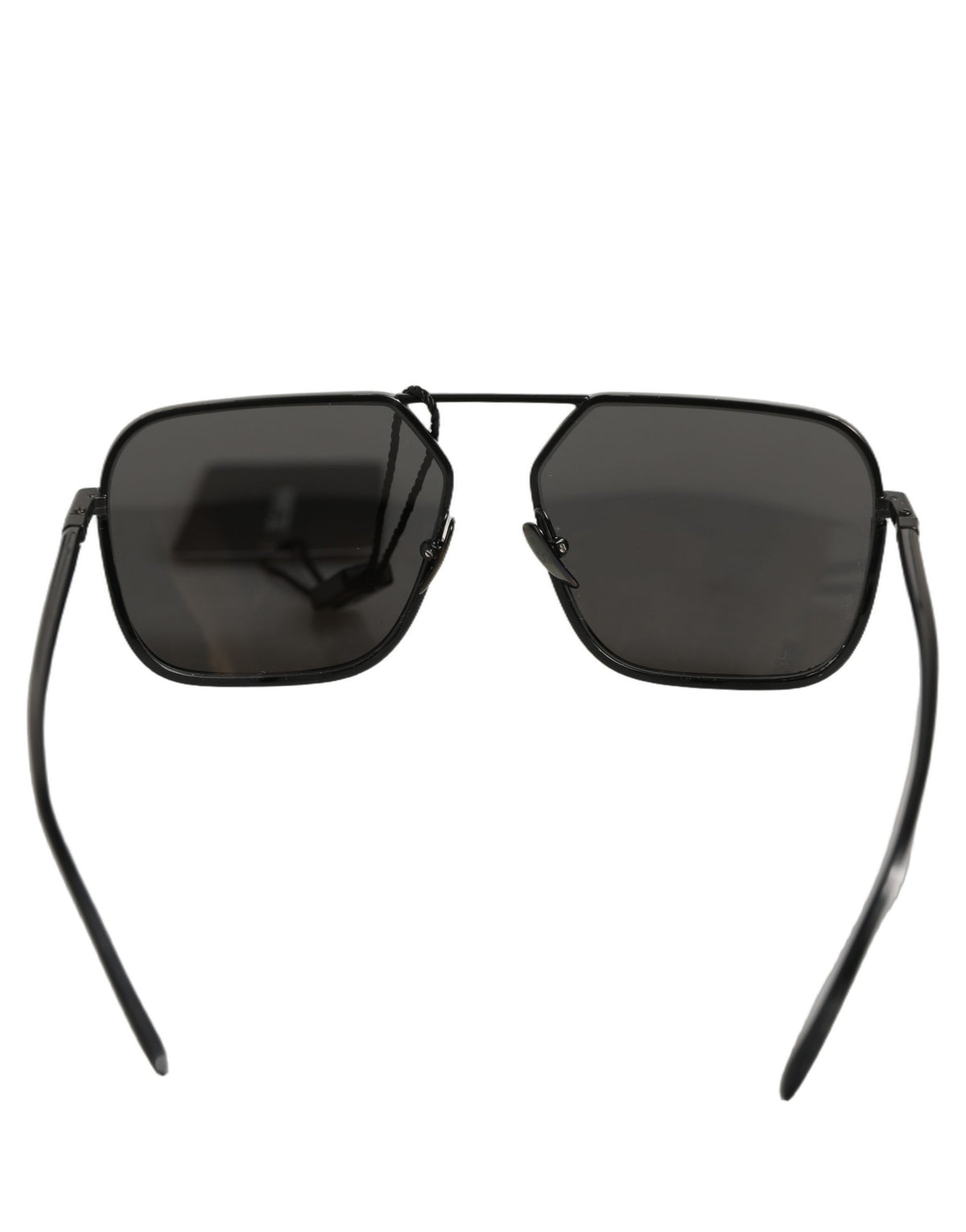 Dolce & Gabbana DG2193J Black Rectangular Metal Frame Sunglasses