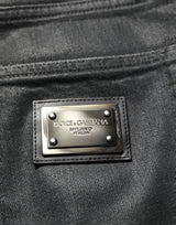 Dolce & Gabbana Dark Gray Cotton Loose Fit Men Denim Jeans