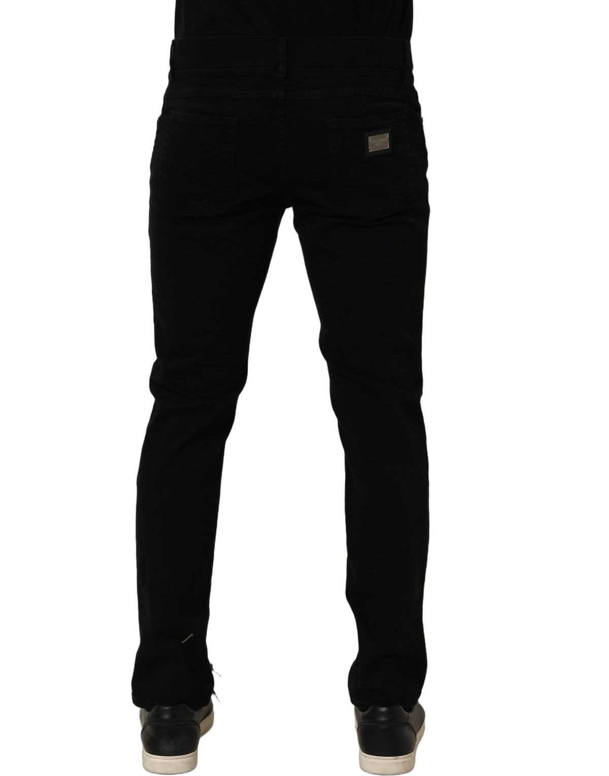 Dolce & Gabbana Black CottonStretch Regular Skinny Denim Jeans